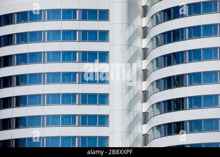 23 marzo 2020, Renania settentrionale-Vestfalia, Münster: Vista dell'ospedale universitario. Per rallentare la diffusione del coronavirus, il governo tedesco ha notevolmente limitato la vita pubblica. Foto: Rolf Vennenbernd/dpa Foto Stock