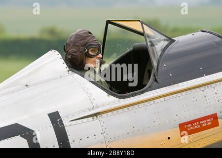 Tracey Curtis-Taylor a Old Warden, Bedfordshire nel 2010 Foto Stock