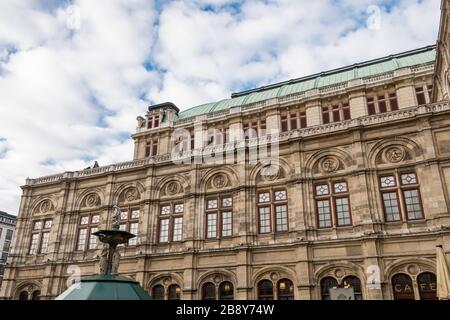 Teatro dell'Opera di Vienna, Austria - dettaglio Foto Stock