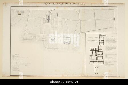 Piano generale di Longwood. Foto Stock