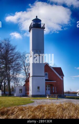 Faro di Presque Isle. Erie, Pennsylvania Foto Stock