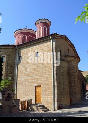 Monastero di Santo Stefano, Agios Stephanos, Meteora, Grecia, Tessaglia, Europa, Patrimonio dell'Umanità dell'UNESCO Foto Stock