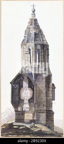 TOUR DI NOSTRA SIGNORA DEI BOSCHI 'Tour Notre-Dame des Bois'. Dessin de Lavalley. Parigi, musée Carnavalet. Foto Stock