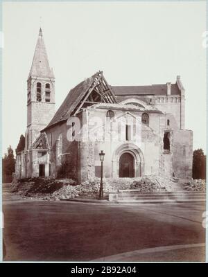 Notre-Dame-d'Auteuil Eglise Notre-Dame-d'Auteuil. Parigi (XVIème arr.). Photographie de Desprez. Parigi, musée Carnavalet. Foto Stock