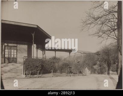 Velodrome News / Bois de Vincennes / 1929 Velodrome Bois de Vincennes, 12 ° arrondissement, Parigi Anonyme. Vélodrome Municipal / bois de Vincennes / 1929. "Vélodrome du bois de Vincennes, 12ème circondario, Parigi". Tire au gélatino-bromure d'argent. En 1929-1929. Parigi, musée Carnavalet. Foto Stock