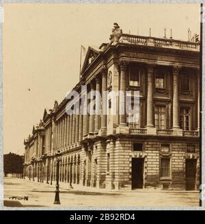 Hotel Navy e Hotel Coislin, Hôtel circondario, Parigi hôtel de la Marine et   Coislin. Parigi (VIIIème arr.). Anonima fotographie. Tirage sur papier albuminé. Parigi, musée Carnavalet. Parigi, musée Carnavalet. Foto Stock