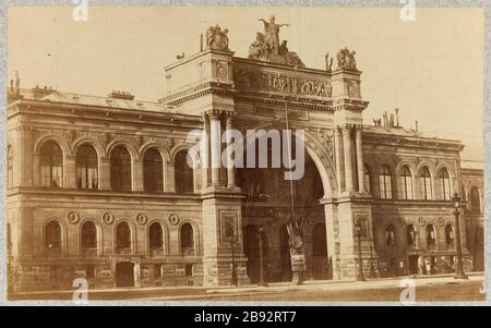 Il Palazzo dell'industria e delle Belle Arti, 8 ° arrondissement, Parigi le Palais de l'Industrie et des Beaux-Arts Parigi (VIIIème arr.). Anonima fotographie. Tirage sur papier albuminé. Parigi, musée Carnavalet. Parigi, musée Carnavalet. Foto Stock