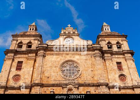 La Iglesia de San Pedro Claver, Cartagena de Indias, Colombia Foto Stock