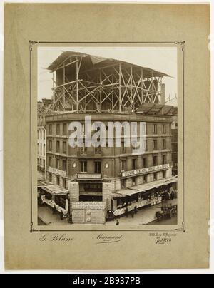 Via Rivoli. Facciata della donna samaritana, rue de Rivoli, 1 ° arrondissement, Parigi Blanc, Germain. Rue de Rivoli. "façade de la Samaritaine, rue de Rivoli, 1° arrondissement, Parigi". Tigre au gélatino-bromure d'argent. Parigi, musée Carnavalet. Foto Stock