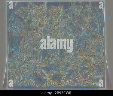 Sconosciuto (fiammingo), dopo Marten de Vos, Netherlandish, 1532-1603, Holy Kinship, 17th secolo, penna e inchiostro marrone su gesso nero su carta scolorita posata, foglio: 7 1/2 × 8 1/2 pollici (19.1 × 21.6 cm), Reimagined by Gibon, disegno di calore allegro di luminosità e raggi di luce radianza. Arte classica reinventata con un tocco moderno. La fotografia ispirata al futurismo, che abbraccia l'energia dinamica della tecnologia moderna, del movimento, della velocità e rivoluziona la cultura. Foto Stock