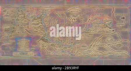 Il corso del fiume Wolga, precedentemente noto come Rha 1, Mappa del corso del Volga da Balachna alla foce del Mar Caspio del 18 ° secolo, firmato: Selon la relation D'OLEARIUS., UN LEIDE, Chez PIERRE VAN DER AA, Merchand libraire, Fig. 24, dopo p. 396, AA, Pierre vander (Chez), 1727, Adam Olearius: Voyages très-curieux et très-renommez faits en Moscovie, Tartarie et Perse: Dans lequels on trouve une description curieuse & la situation exacte des Pays & etats, par où il a passé [...]. Bd.1. A Amsterdam: chez Michel Charles le Céne, 1727, Reimaged by Gibon, design di caldo allegro gl Foto Stock