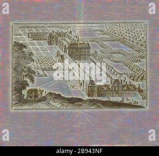 Costa di Villiers, Chateau de Villers-Cotterets in Francia, Fig. 110, dopo p. 96, Martin Zeiller: Topographia Galliae, oder, Beschreibung und Contrafaitung der vornehmbsten und bekantisten Oerter in dem mächtigen und grossen Königreich Franckreich: berühmbtesten Schulblatt und Kantenheim aller Art sowie Bericht von etlichen Jahren hero zusammengetragen in richtige Ordnung gebracht und auff behrverzuck. Bd 1. Francoforte sul meno: Im Verlag Caspar Merians, M DC LXI [1661], Foto Stock