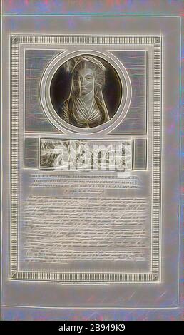 Maria Antonietta Josephe Giovanna di Lorena, Arciduchessa d'Austria, ultima Regina di Francia, nata a Vienna il 2 novembre 1755, sposata con Luigi XVI. 16 maggio 1770, e giudicato il 16 ottobre 1793, Ritratto di Maria Antonietta e arresto di Maria Antonietta a Varennes nel giugno 1791, firmato: Duplessi-Bertaux inv. Et del, Duplessi-Bertaux aqua forti, Fig. 5, p. 27, Duplessi Bertaux, Jean (inv. Et del.), Collection complète des tableaux historiques de la Révolution française en trois volumes [...]. Bd 3. A Paris: chez Auber, EDItEUR, et seul Propriétaire: De l'Imprimerie de Pierre Didot l'aîné, an XI de Foto Stock