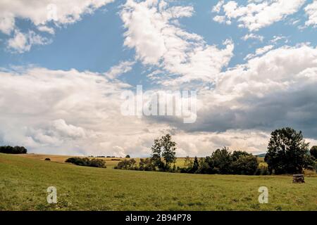 Smolnik sul fiume Oslawa nei monti Bieszczady in Polonia Foto Stock