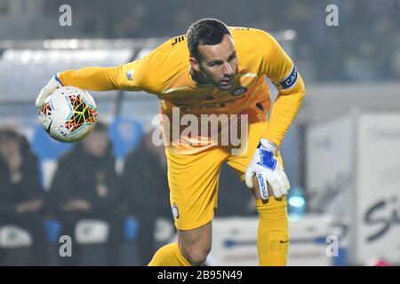 samir handanovic (inter) durante la stagione Italiana Serie A Soccer 2019/20, italia, 01 Jan 2020, Soccer italian Serie A soccer match Foto Stock