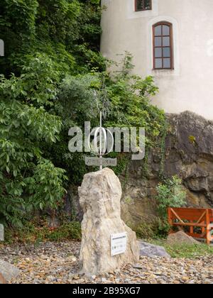 MELK, AUSTRIA - 13 LUGLIO 2019: Pietra d'ingombro per la via Gerusalemme Foto Stock