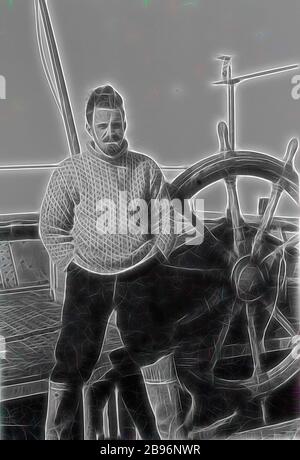 Fotografia - di George Rayner, Antartide, 1934, parte di una serie di fotografie create da George Rayner in Antartide e isole sub-antartiche durante la 1930s iniziale., Reimagined da Gibon, disegno di calore allegro di luminosità e raggi di luce radianza. Arte classica reinventata con un tocco moderno. La fotografia ispirata al futurismo, che abbraccia l'energia dinamica della tecnologia moderna, del movimento, della velocità e rivoluziona la cultura. Foto Stock