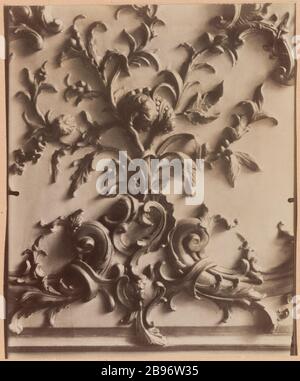 Hotel de Roquelaure, 7° arrondissement, Parigi. Atget, Eugène (Jean Eugène Auguste Atget, dit). "Hôtel de Roquelaure, 7ème circondario, Parigi". Tirage papier albuminé. Parigi, musée Carnavalet. Foto Stock