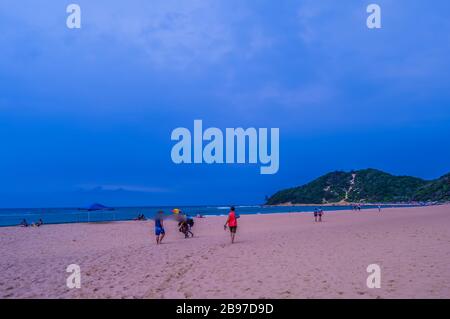Ponta Do Ouro spiaggia incontaminata in Mozambico costa vicino al confine del Sud Africa Foto Stock