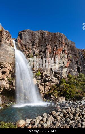 Taranaki rientra nel Parco Nazionale di Tongariro, Nuova Zelanda Foto Stock