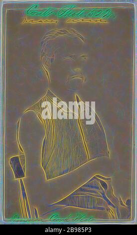 Corpl. Simpson, vittima della guerra civile, Impressum, americano, 1862–1864, stampa in argento albume, reimmaginato da Gibon, disegno di calda allegra luce di luminosità e di radianza dei raggi di luce. Arte classica reinventata con un tocco moderno. La fotografia ispirata al futurismo, abbracciando l'energia dinamica della tecnologia moderna, del movimento, della velocità e rivoluzionando la cultura. Foto Stock