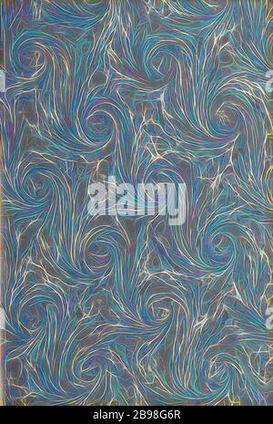 Carta Flyleaf, Unknown, Madrid, Spagna, completato nel 1616, foglia: 28.9 x 20 cm (11 3/8 x 7 7/8 pollici), Reimagined by Gibon, disegno di calda allegra luce incandescente di luminosità e raggi di luce radianza. Arte classica reinventata con un tocco moderno. La fotografia ispirata al futurismo, abbracciando l'energia dinamica della tecnologia moderna, del movimento, della velocità e rivoluzionando la cultura. Foto Stock