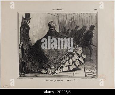 NEWS 199: SOLO LA PALLA. SCUSA! ... Honoré Daumier (1808-1879). "Actualités 199: Più que ça d'ballon. Excusez !...'. Lithographie. Parigi, musée Carnavalet. Foto Stock