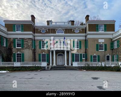 Lo Springwood Estate è la ex casa di Franklin e Eleanor Roosevelt a Hyde Park, New York. Foto Stock