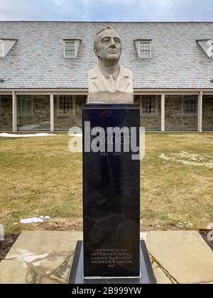 Franklin D. Roosevelt Presidential Library and Museum a Hyde Park, New York. Foto Stock