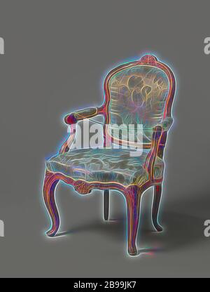 Sedia Coperti Con Blu Damasco A Forma Di S Gambe Piegate Smerlata Linea Anteriore Con Composizioni