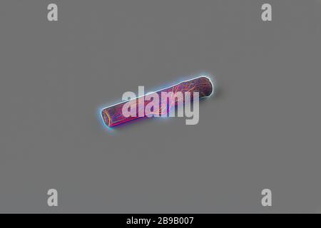 Frammento di gambo di tubo dal relitto della nave delle Indie Orientali Hollandia, pipe, voce, frammento, Annet, olandese East India Company, Hollandia (nave), anonimo, Paesi Bassi, 1700 - in o prima del 13-ago-1743, creta di tubo, l 3.7 cm Ã- d 0.6 cm, Reimagined by Gibon, design di calda e allegra luce di luminosità e di radianza dei raggi di luce. Arte classica reinventata con un tocco moderno. La fotografia ispirata al futurismo, abbracciando l'energia dinamica della tecnologia moderna, del movimento, della velocità e rivoluzionando la cultura. Foto Stock