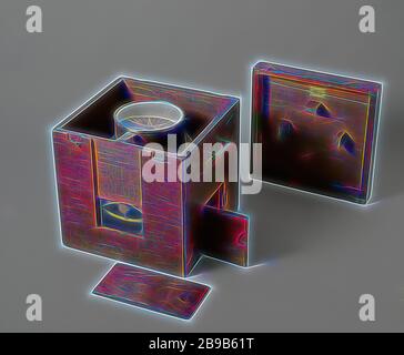 Nave bussola, la bussola in un compass house. Il vetro è scomparso. Il rame cilindrico caldaia bussola è ponderato con un anello di piombo intorno ad esso, che può essere regolato in altezza. Il giunto cardanico anello è stato sostituito da un insolito sospensione: tutta la caldaia con peso si appoggia sulla bussola perno, che saldi con una sfera sulla parte superiore di una barra nella parte inferiore della bussola, di alloggiamento di una molla è prevista nell'asta, che assorbe gli urti verticali. La Rosa ha un trasparente centro di mica, il principale e le principali zone intermedie sono indicati e suddivisi in otto sulla carta esterna confine. La bussola hou Foto Stock