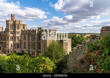 Castello medievale di Warwick nel Warwickshire, Inghilterra, Regno Unito Foto Stock