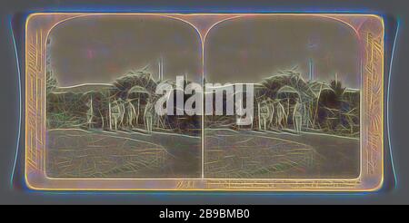 Onorificenze per l'eroico difensore di Mafeking - Lord Roberts che accompagna la maestra-Gen. Baden-Powell alla sua sede, S.A., Underwood e Underwood, 1901, Reimagined da Gibon, disegno di calore allegro di luminosità e di raggi di luce radianza. Arte classica reinventata con un tocco moderno. La fotografia ispirata al futurismo, che abbraccia l'energia dinamica della tecnologia moderna, del movimento, della velocità e rivoluziona la cultura. Foto Stock