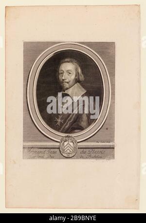 Armand Jean du Plessis. Cardinale Duca di Richelieu. Foto Stock