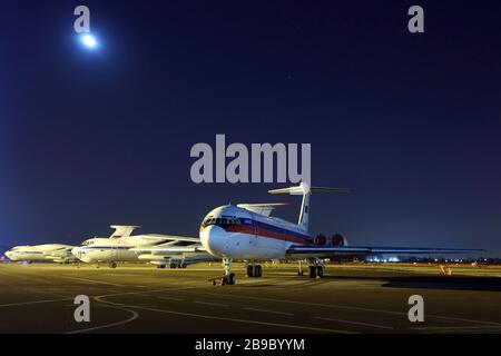 Ilyushin il-62M aereo della forza aerea russa. Foto Stock