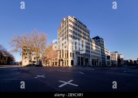 Colonia, Germania. 22 marzo 2020. La Tunisstrasse deserta durante la crisi di Corona. Koln, 22 marzo 2020 | utilizzo in tutto il mondo Credit: dpa/Alamy Live News Foto Stock