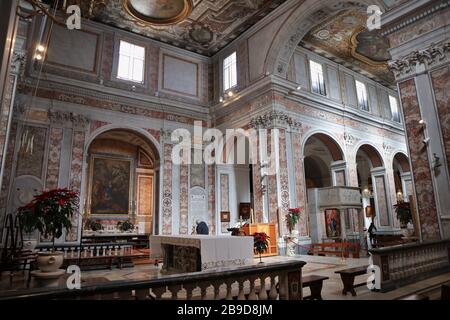 Sorrento - presbiterio della Cattedrale Foto Stock