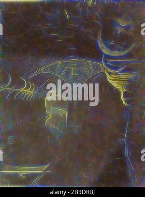 Carrefour de collecteurs, Nadar, Gaspard Félix Tournachon (francese, 1820 - 1910), 1861, stampa d'argento albume, Reimagined by Gibon, disegno di calore allegro di luminosità e raggi di luce radianza. Arte classica reinventata con un tocco moderno. La fotografia ispirata al futurismo, che abbraccia l'energia dinamica della tecnologia moderna, del movimento, della velocità e rivoluziona la cultura. Foto Stock