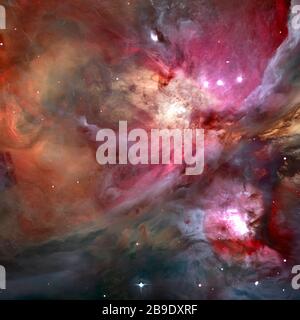 Stelle colorate nell'universo. Foto Stock