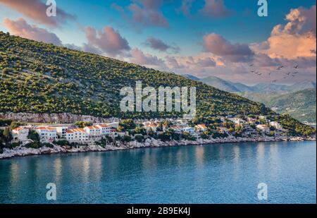 Appartamenti di lusso sulla Costa Croata Foto Stock