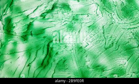 Tessuto spugna verde. Polistirolo schiuma texture background. Vecchia schiuma verde texture gomma come sfondo. Foto Stock