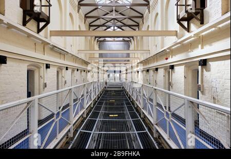 A Wing, carcere di Shrewsbury, Dana, Shrewsbury, Shropshire Foto Stock