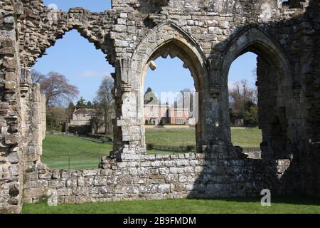 Abbazia di Eassy a Richmond Yorkshire Foto Stock