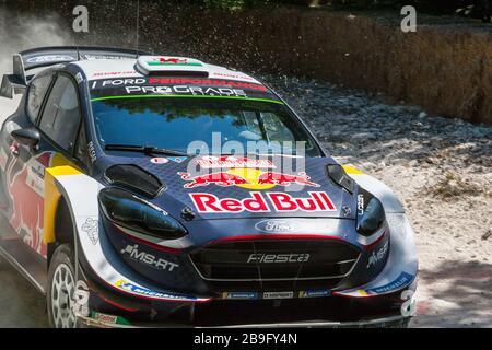 2018 Ford Fiesta WRC rally auto, Goodwood Festival of Speed 2018 Foto Stock