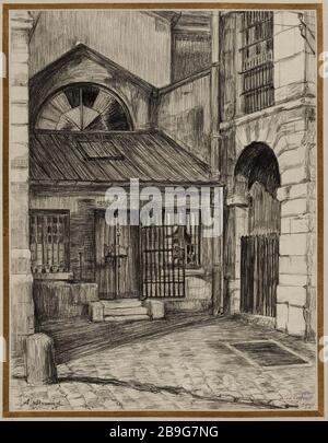 Carcere Saint-Lazare: Porta infermeria Foto Stock
