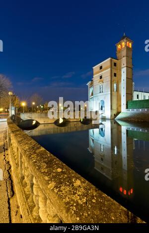 Villa Sagramoso è il municipio di Zevio. Provincia di Verona, Veneto, Italia, Europa. Foto Stock