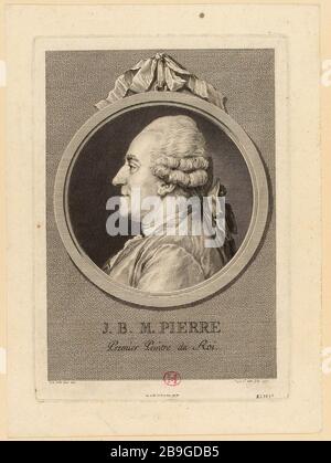 Jean-Baptiste Marie Pierre (1714-1789), primo pittore del re (titolo fittizio) Foto Stock