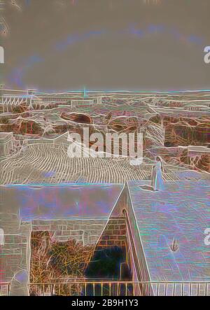 Porta di Damasco e dintorni Gordon's Calvario dalle mura della citta'. 1900, Gerusalemme, Israele Foto Stock