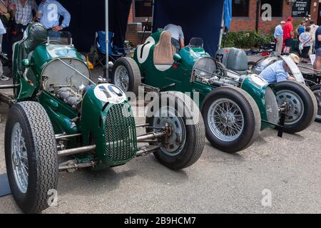 1936 Austin Seven Twin Cam, Chateau Impney Hill Climb 2018 Foto Stock